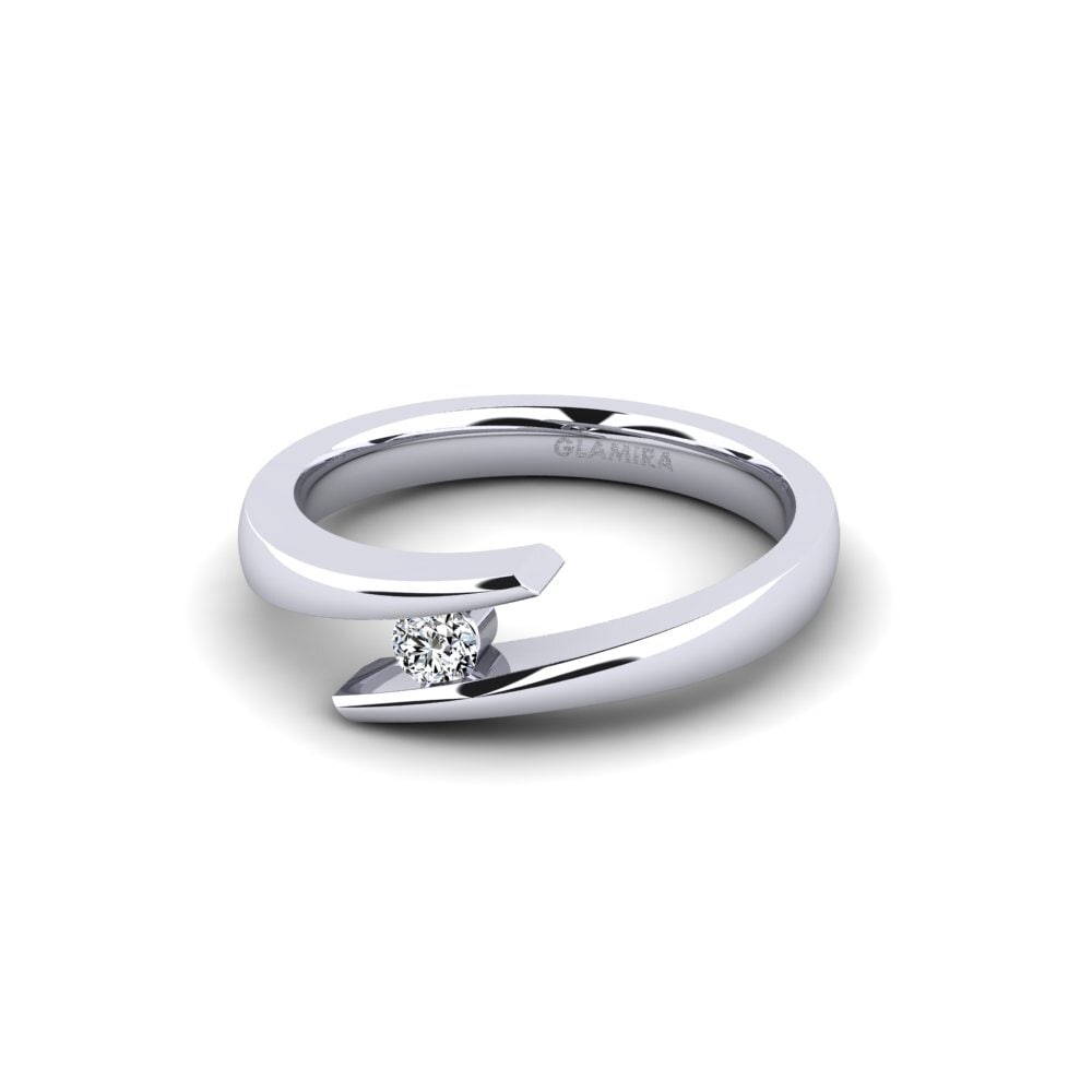 Circonita Anillo de compromiso Rosita 0.1 crt