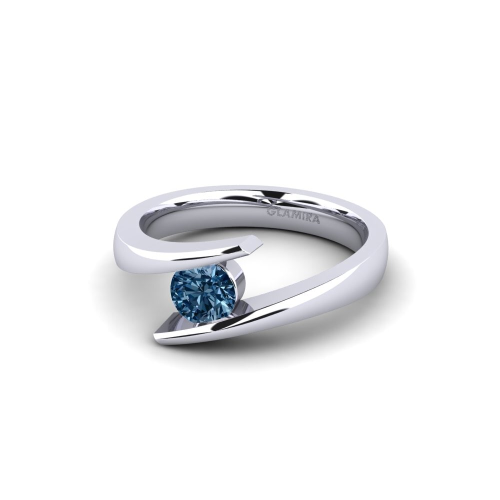 Blue Diamond Engagement Ring Rosita 0.5 crt
