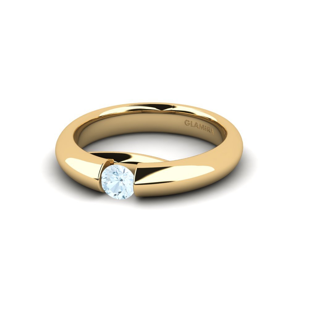 Aguamarina Anillo de compromiso Ursula 0.25crt