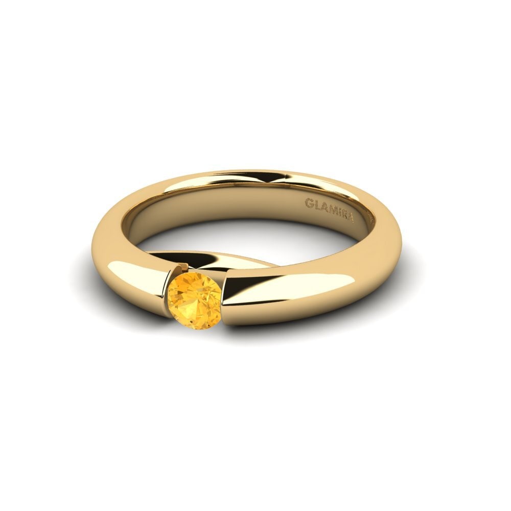 Citrine Engagement Ring Ursula 0.25 crt
