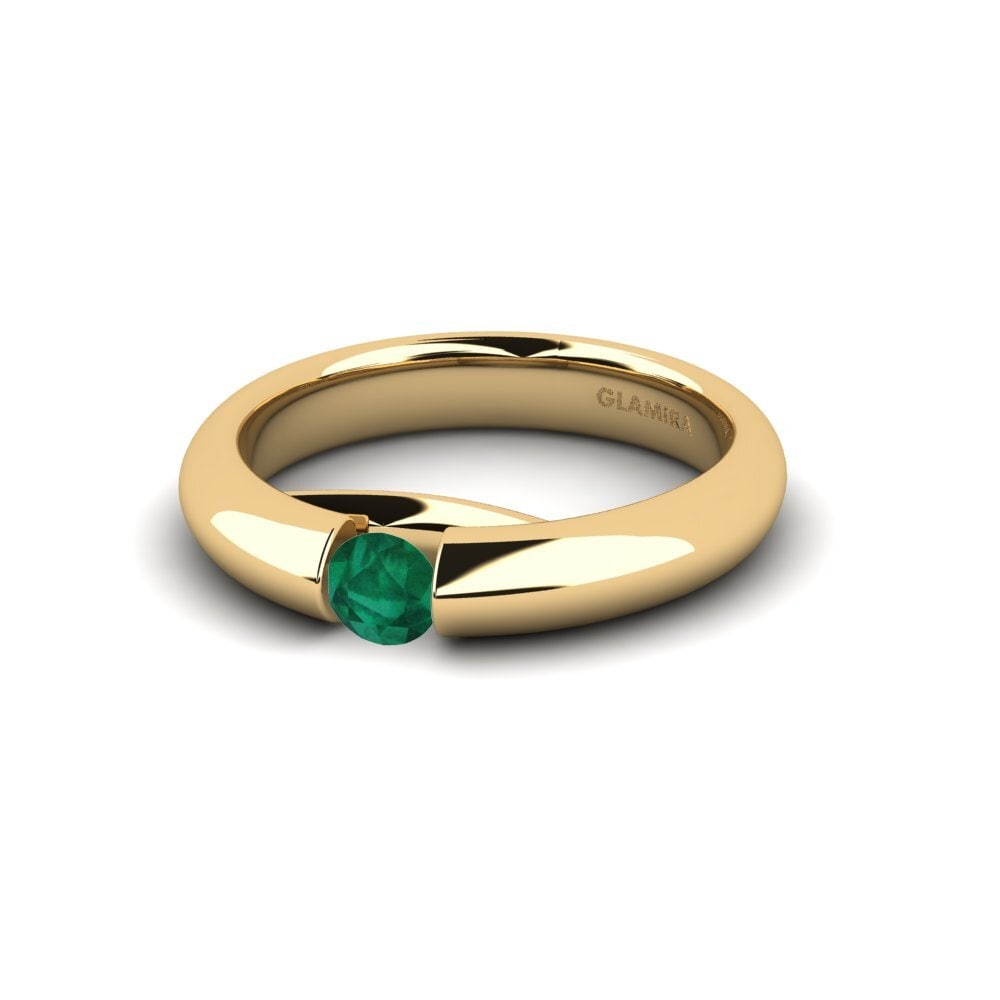 Emerald Engagement Ring Ursula 0.25crt
