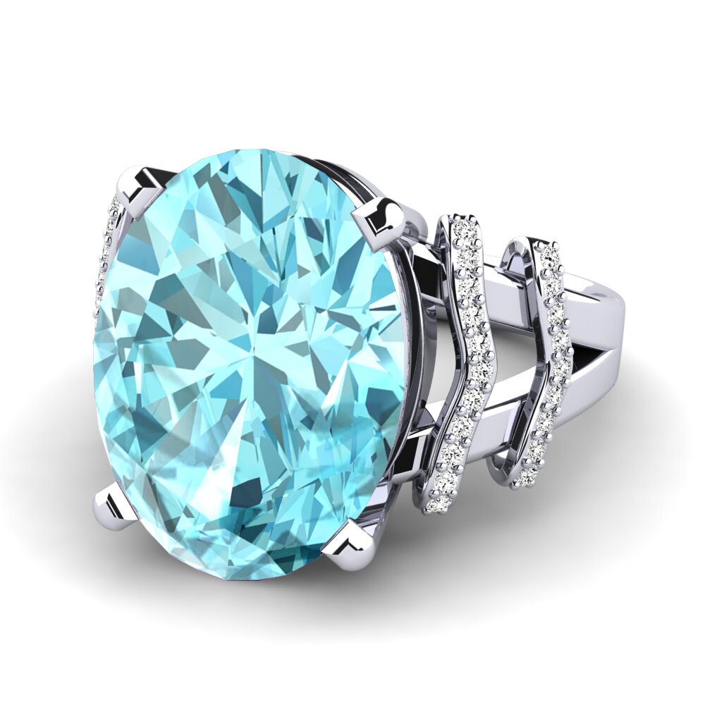 Blue Zircon Ring Rubi
