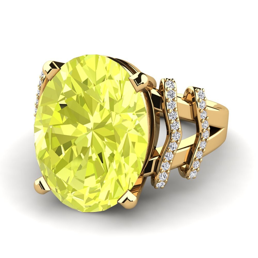 Lemon Quartz Ring Rubi
