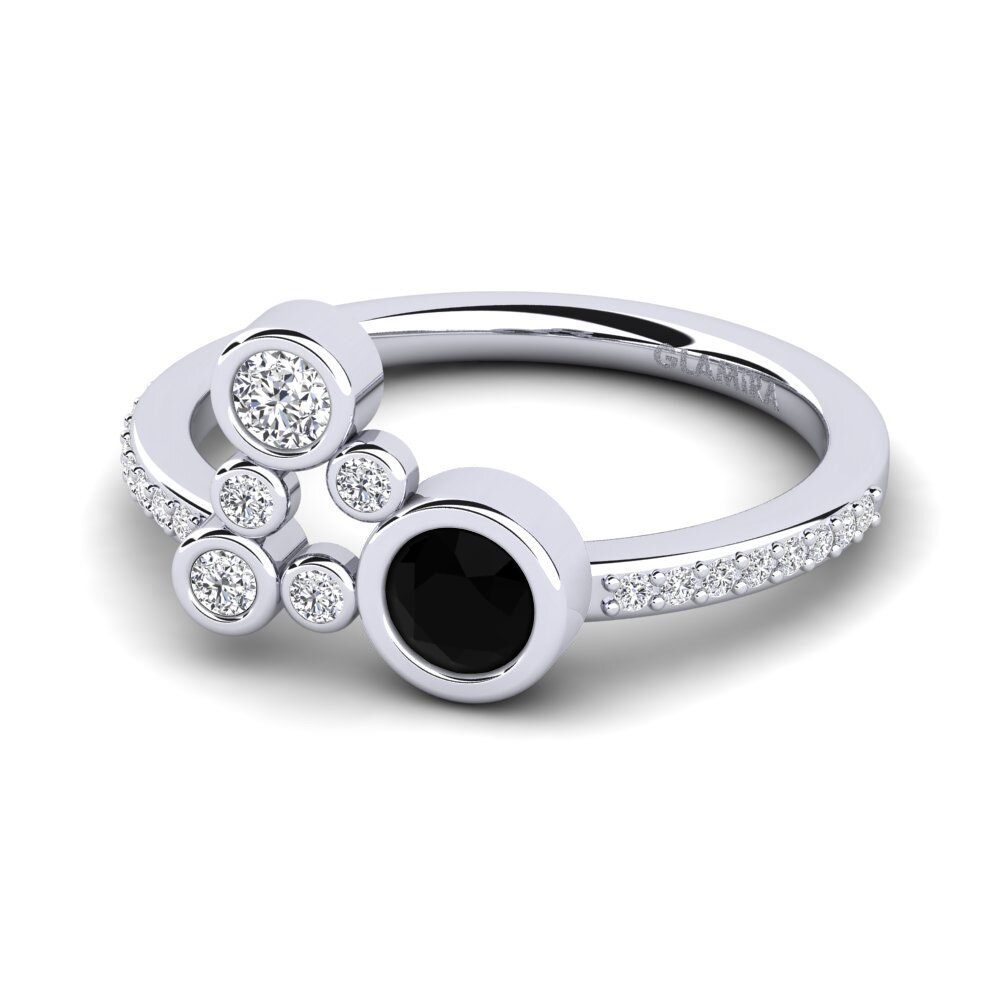 Black Diamond Engagement Ring Rudina