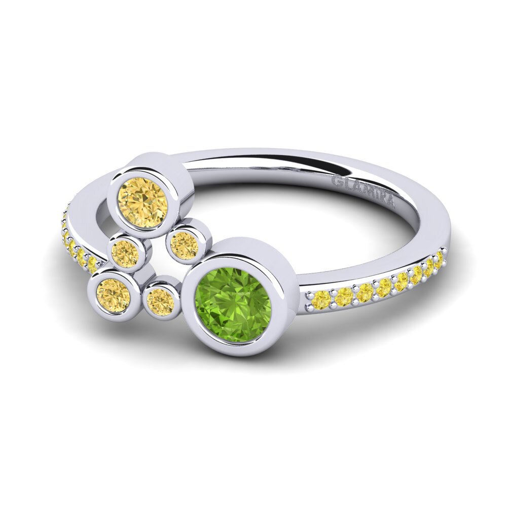 Peridot Engagement Ring Rudina