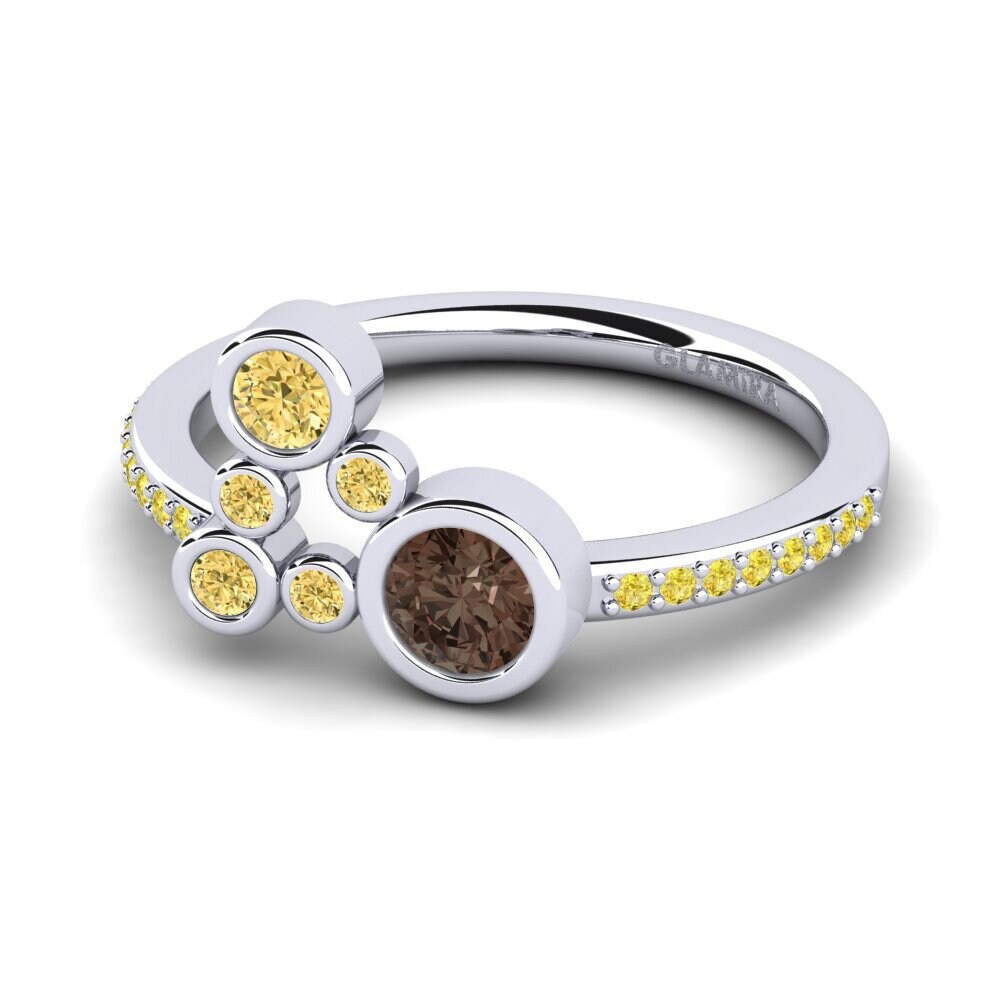 Smoky Quartz Engagement Ring Rudina