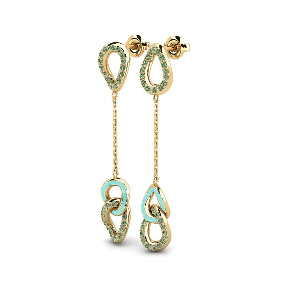 Diamante Verde Pendiente de mujer Rudo