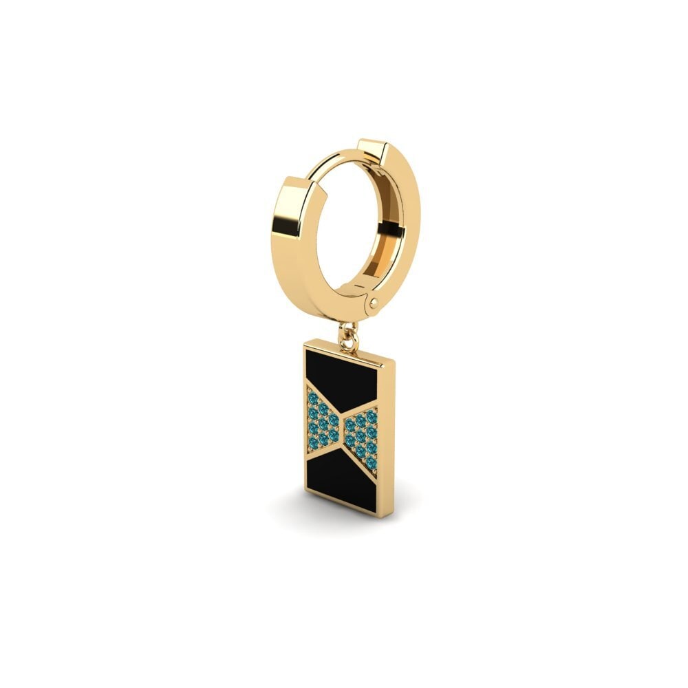Diamante Azul Pendiente para hombre Rugen
