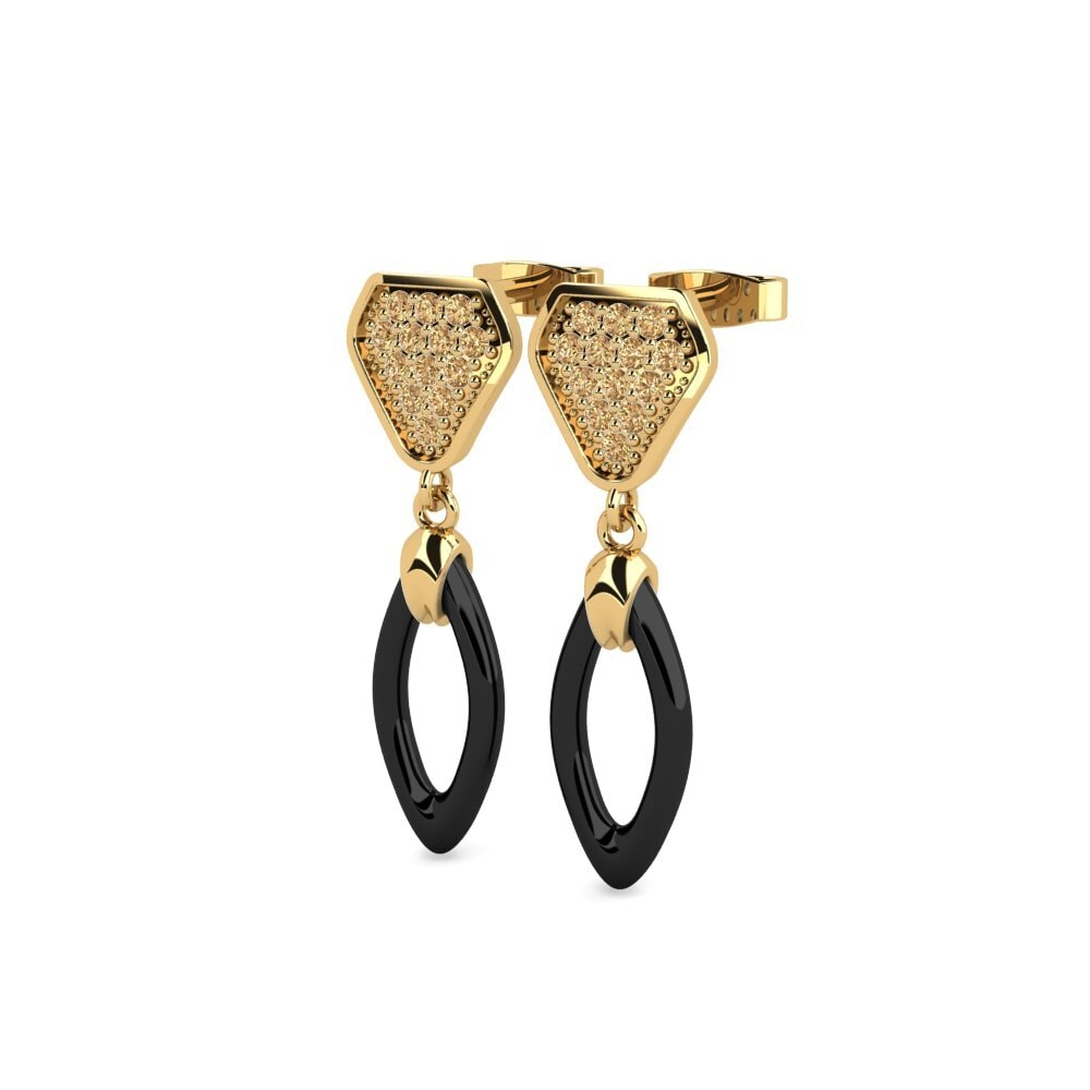 Diamante café Pendiente de mujer Ruhl