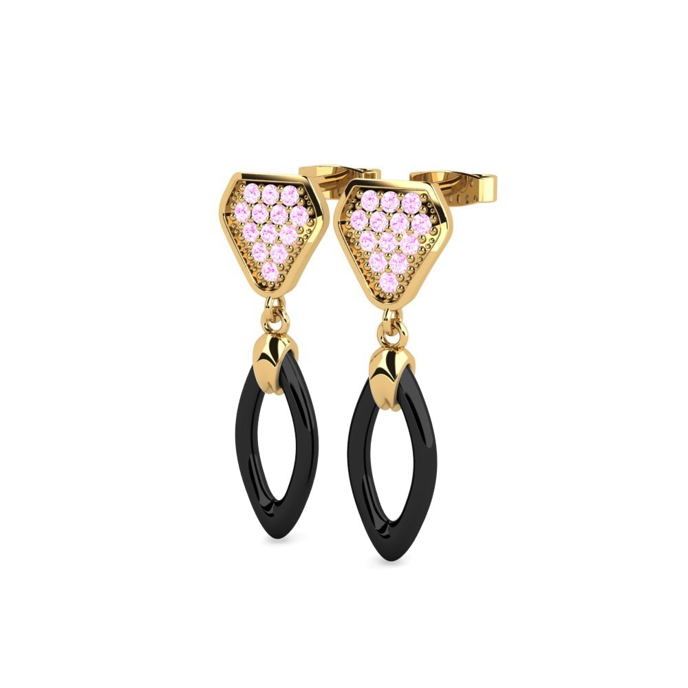 Safira Rosa Brincos Feminino Ruhl