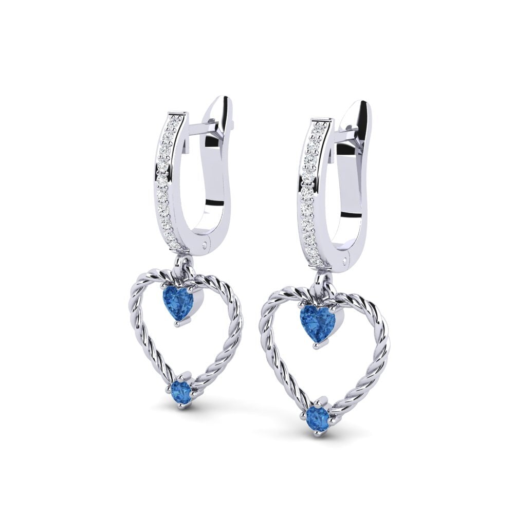 Mixed Dark Blue Zirconia Women's Earring Rummy