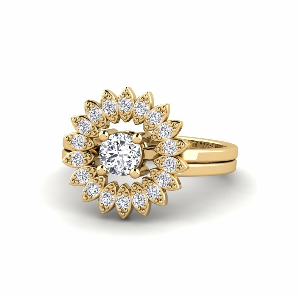 Diamant Bague Rundsw - SET