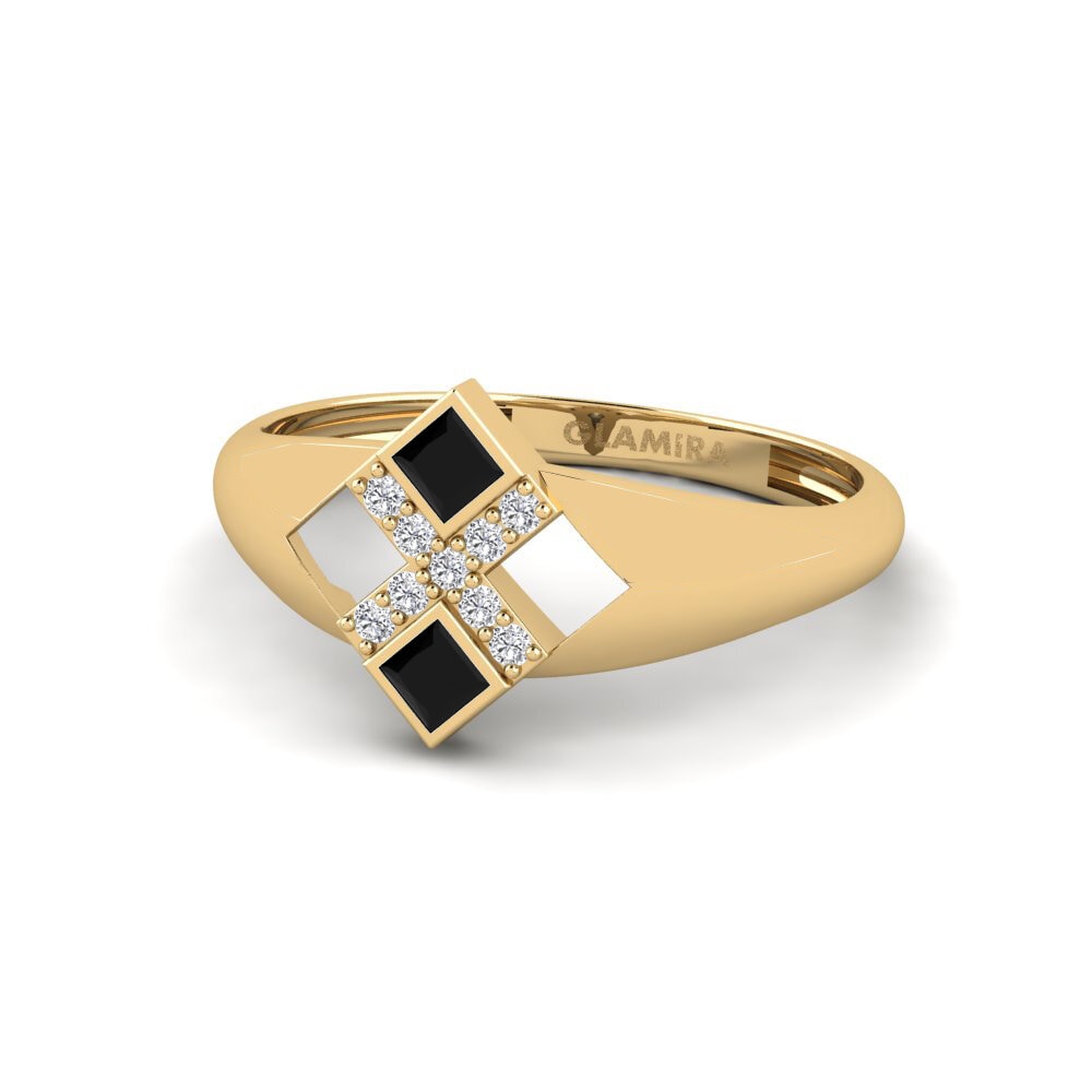 Zafiro negro Anillo Rutherford