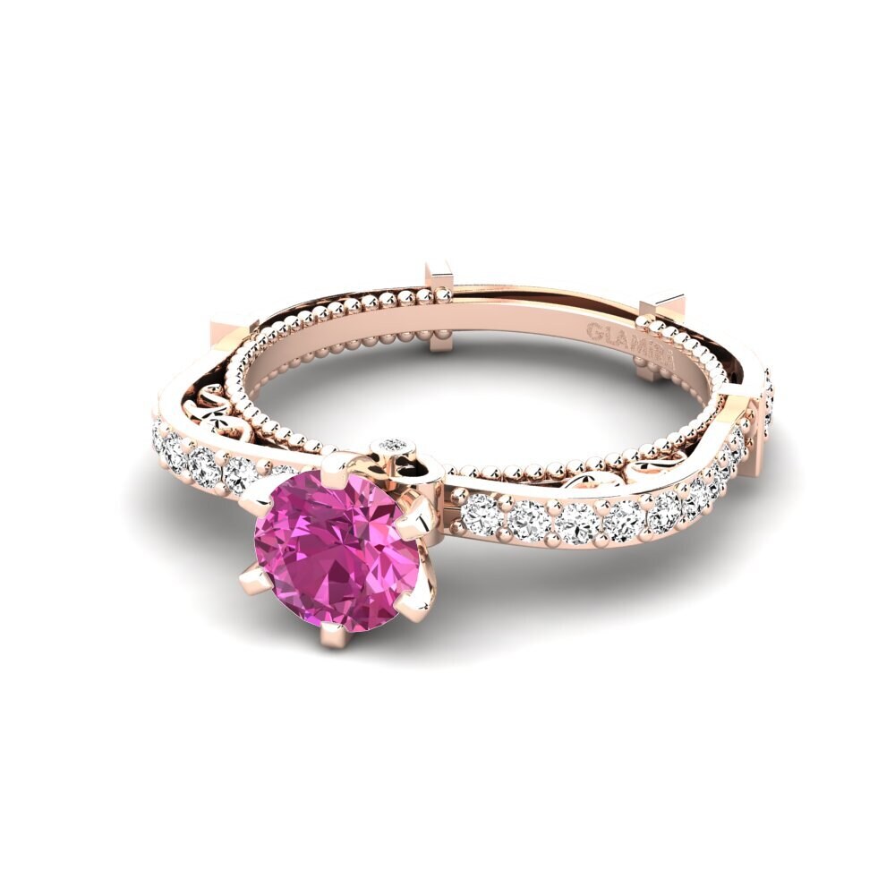 Topacio Rosa Anillo de compromiso Ruthina