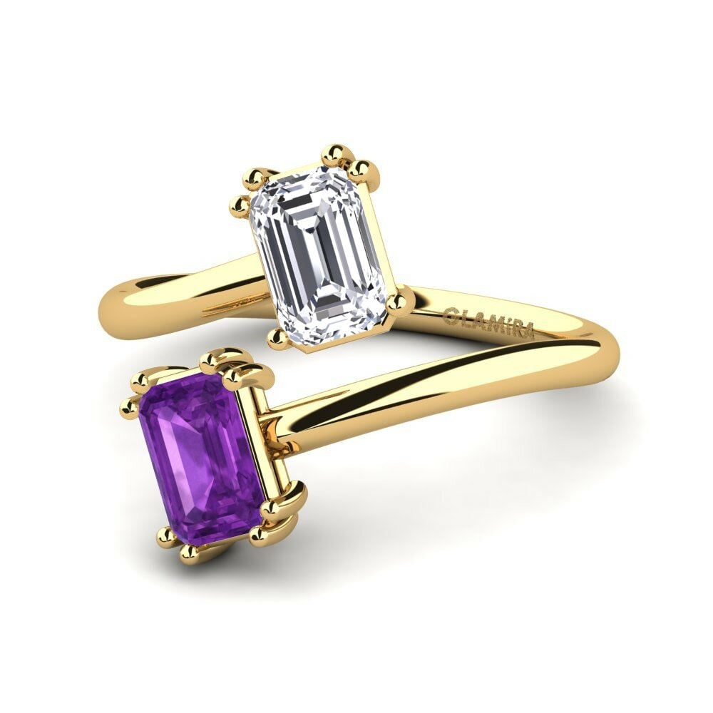 Améthyste Bague de fiançailles Ruzenka