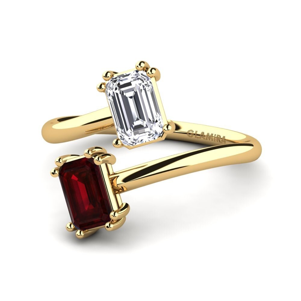 Garnet Engagement Ring Ruzenka