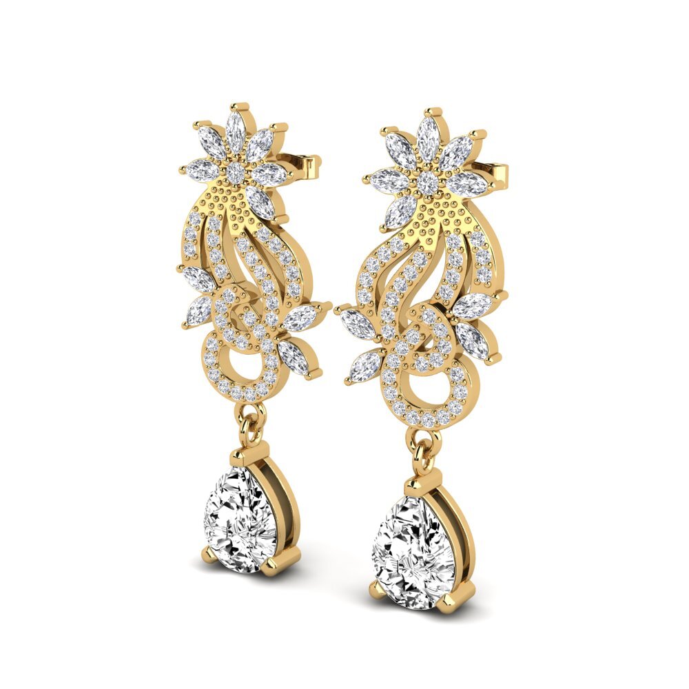 Pear Moissanite Women's Earring Ryann
