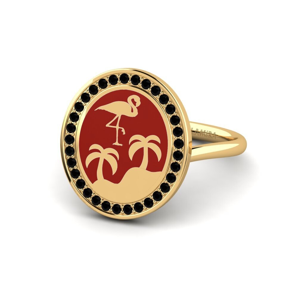 Zafiro negro Anillo Ryley