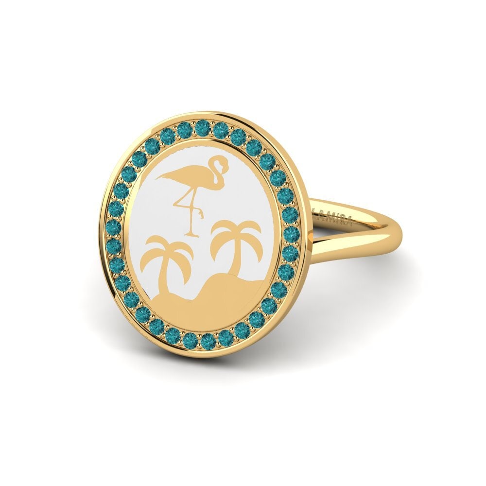 Ringe Tiere Blauer Diamant
