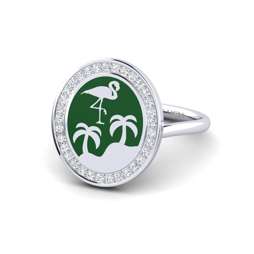 Ringe Tiere Weißgold 375
