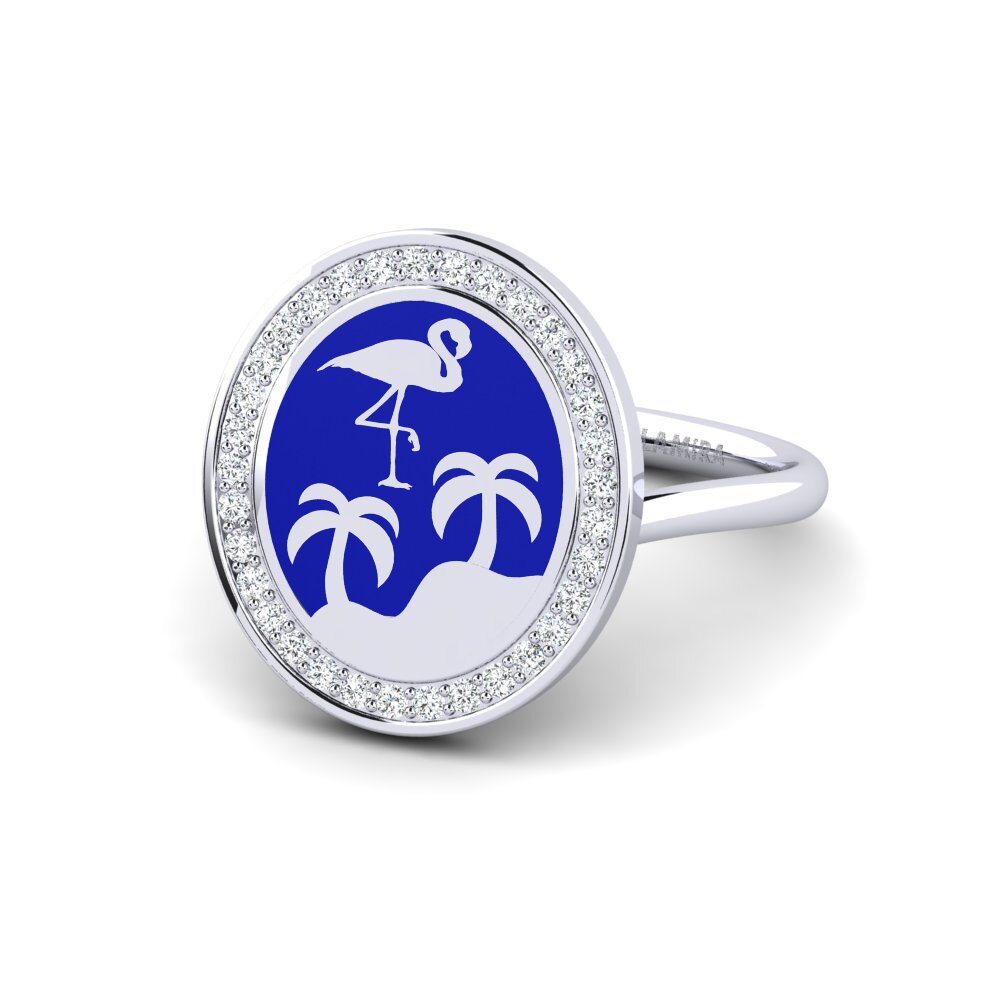 Ringe Tiere Weißgold 375