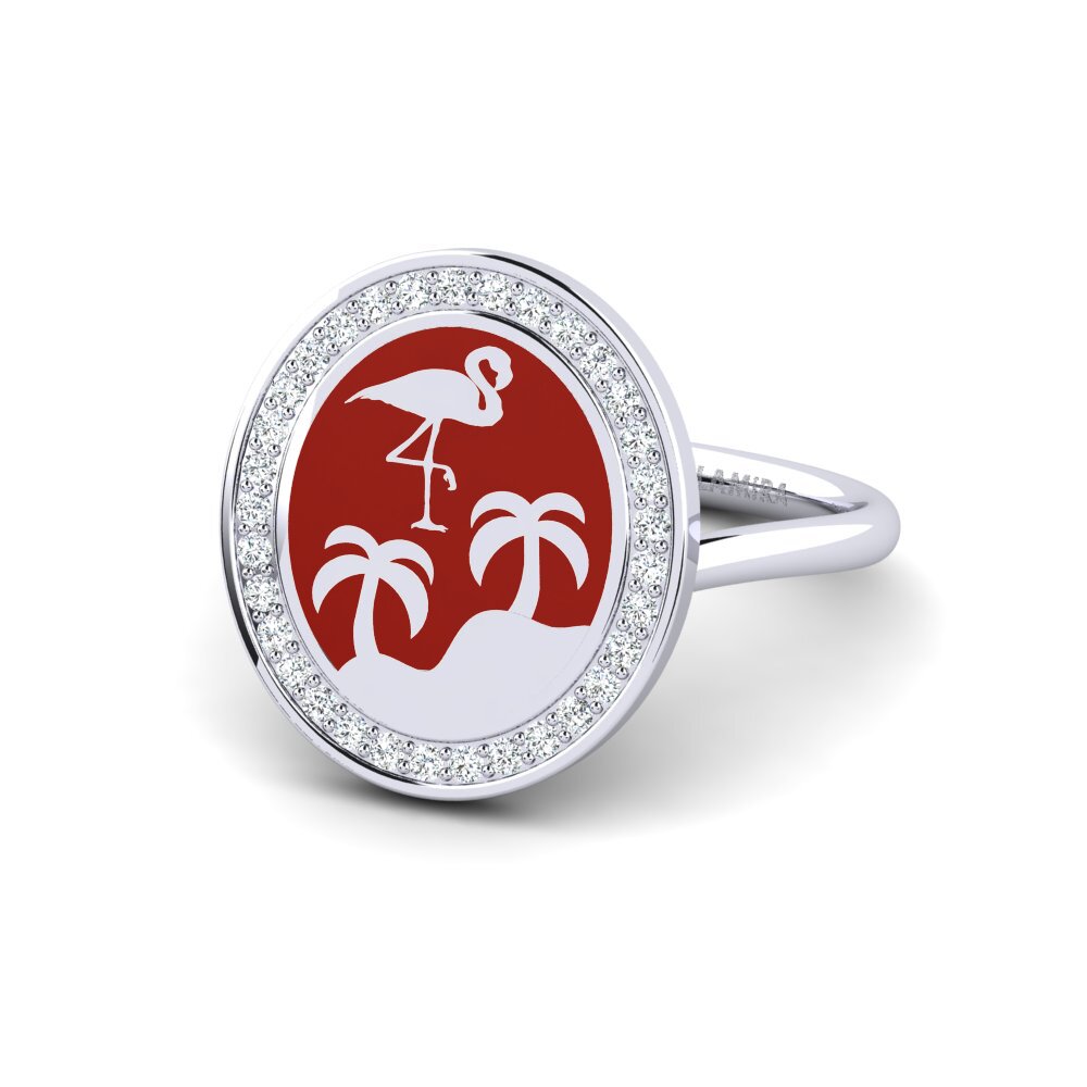 Ringe Tiere Weiß-Silber