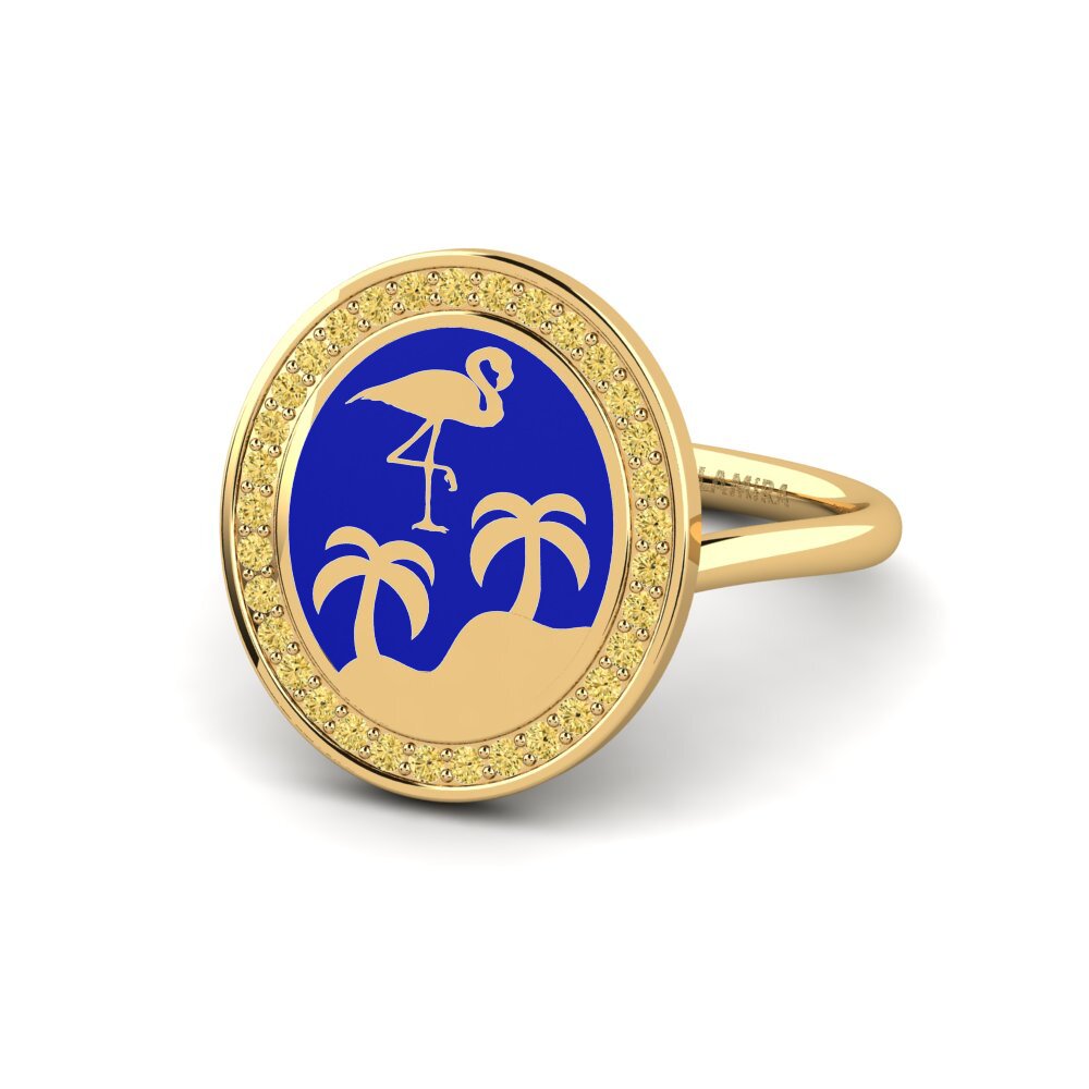 Bagues Diamant Jaune Animaux