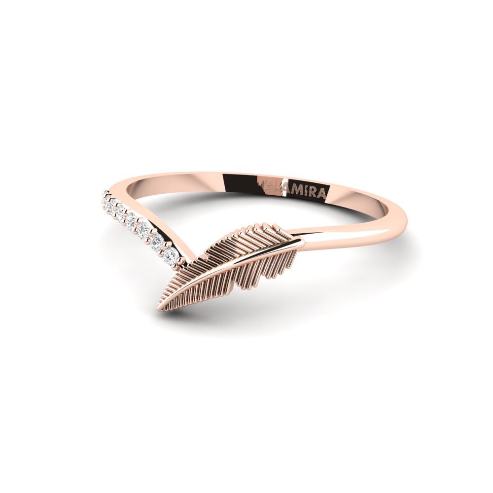 Or rose 375 Bague Rysymbol