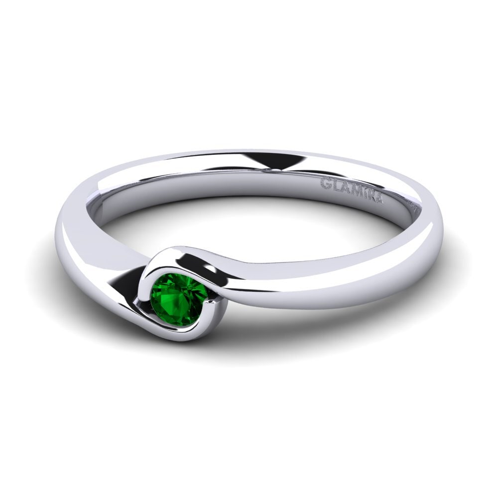 Circonita Verde Anillo de compromiso Sabella 01crt