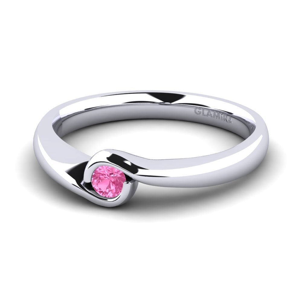 Zafiro Rosado Anillo de compromiso Sabella 01crt