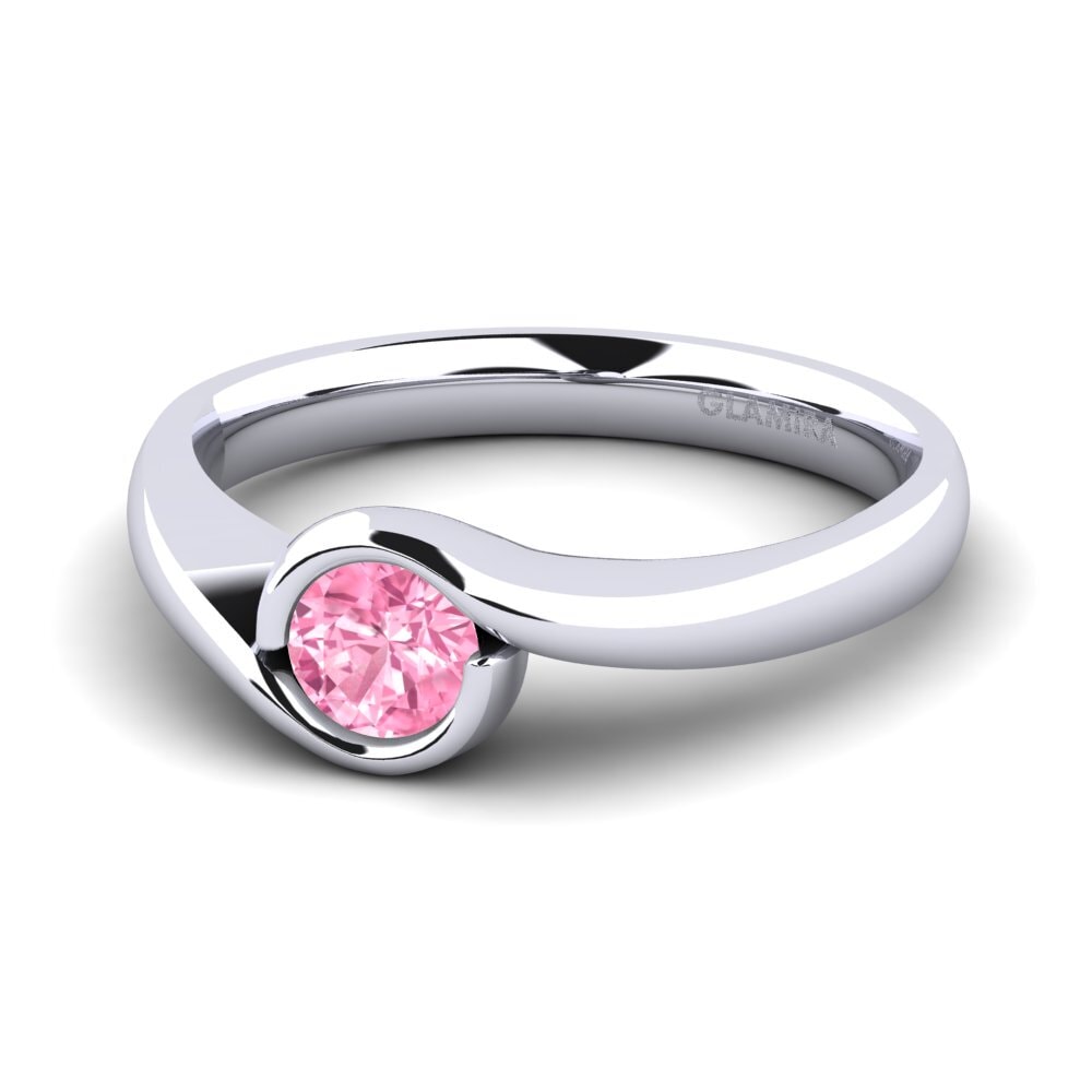 Zafiro Rosado Anillo de compromiso Sabella