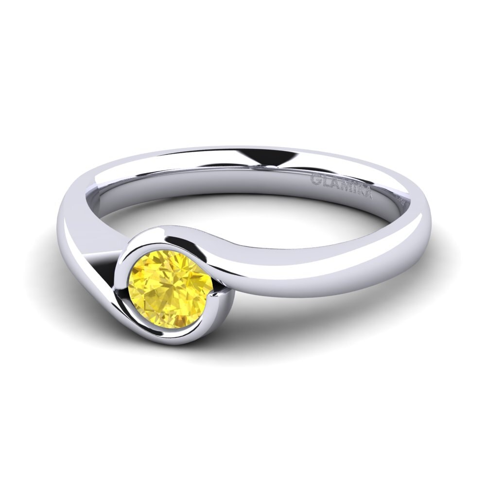 Yellow Sapphire Engagement Ring Sabella