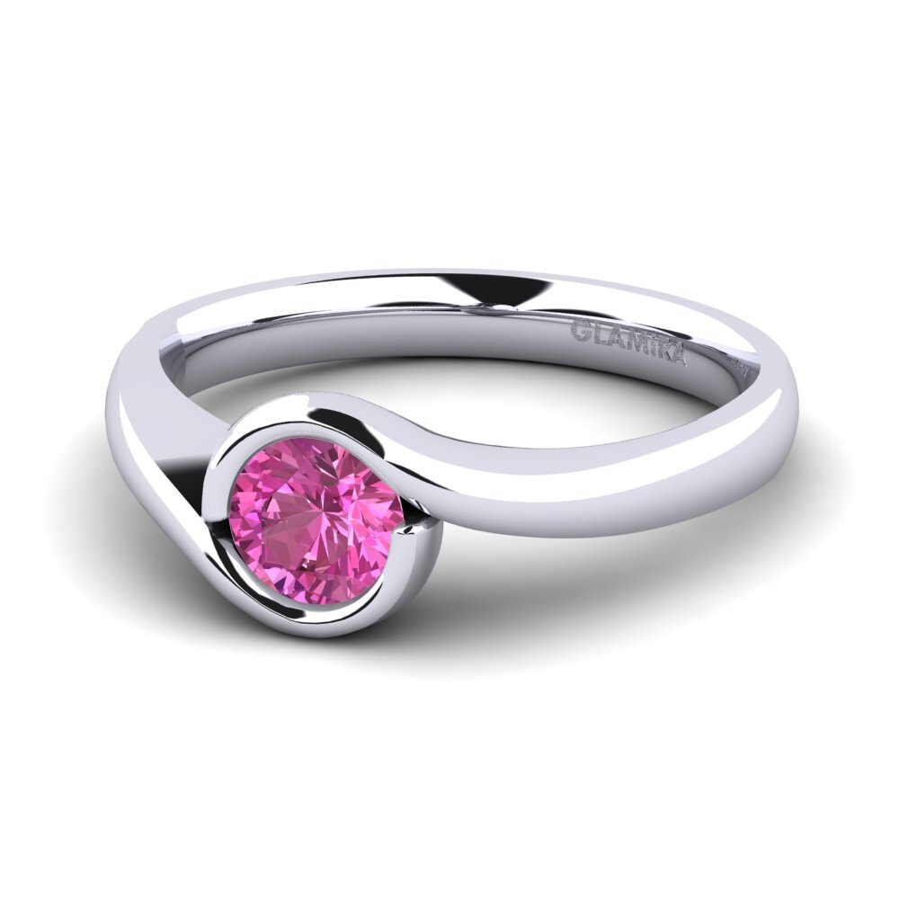 Topacio Rosa Anillo de compromiso Sabella 05crt