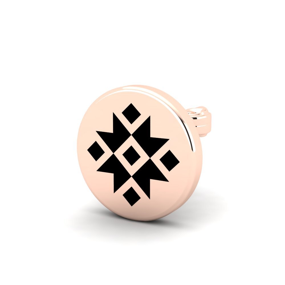 18ct Rose Gold Men's Earring Sabtas