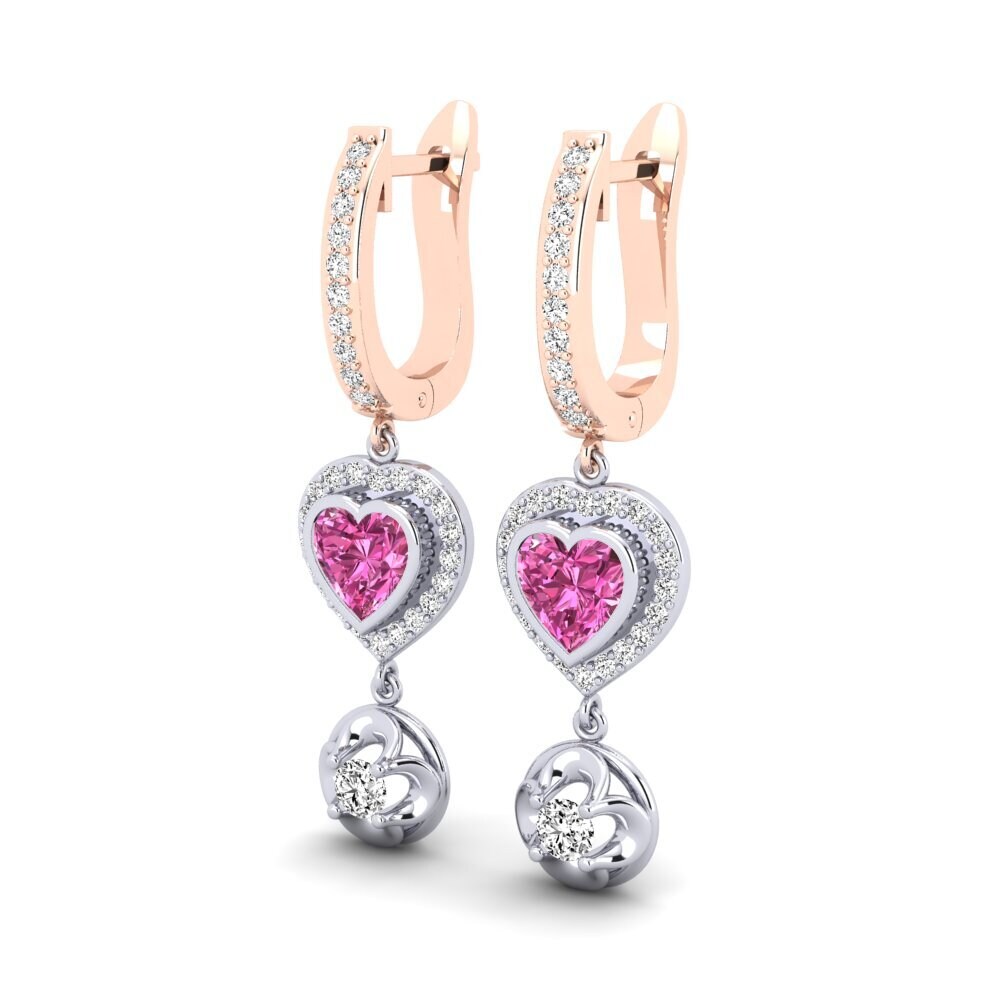 Pink Topaz Women's Earring Sachsa