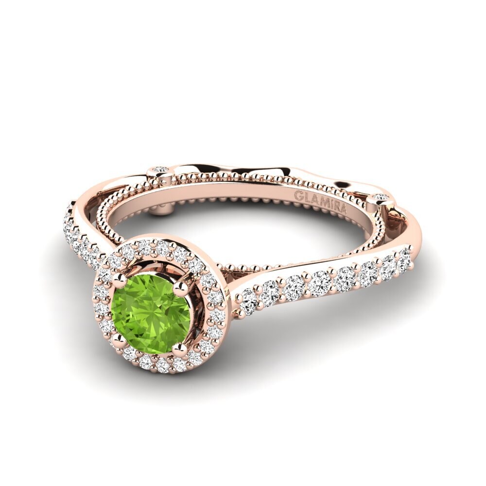 Peridoto Anillo de compromiso Sadellia