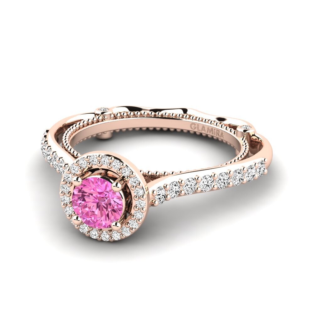 Topacio Rosa Anillo de compromiso Sadellia
