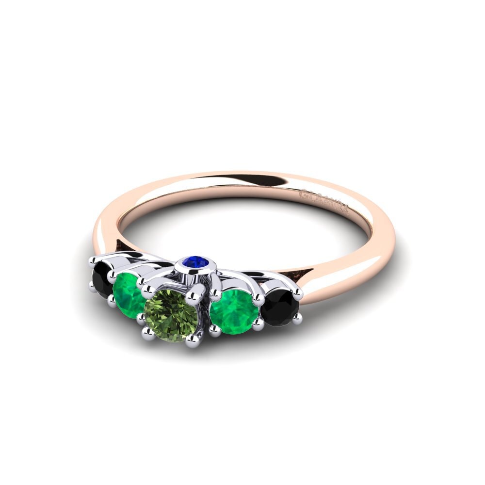 14k Rose & White Gold Engagement Ring Sadie 0.16 crt