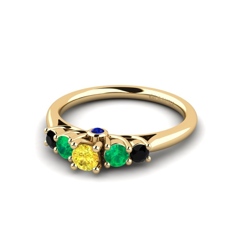 9k Yellow Gold Engagement Ring Sadie 0.16 crt