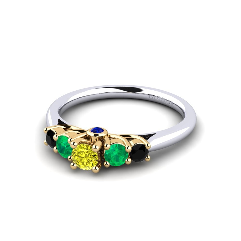 Yellow Diamond Engagement Ring Sadie 0.16 crt