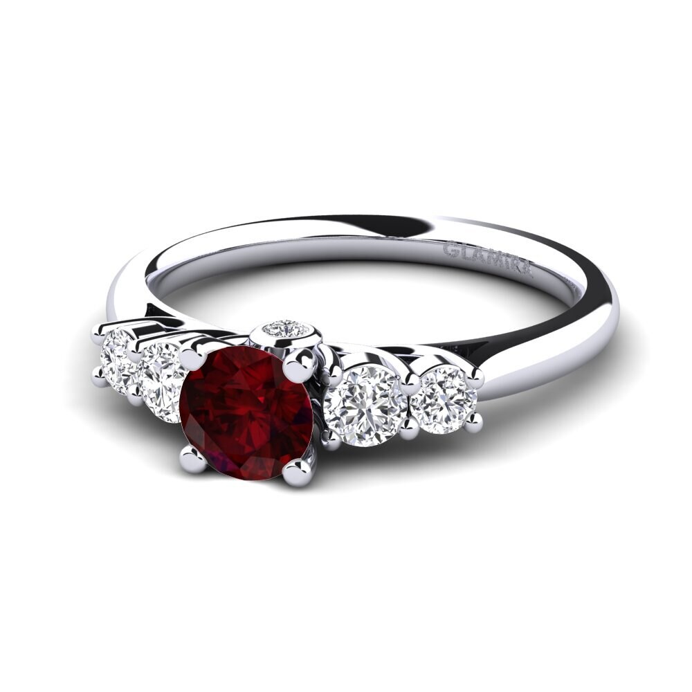 Garnet Engagement Ring Sadie