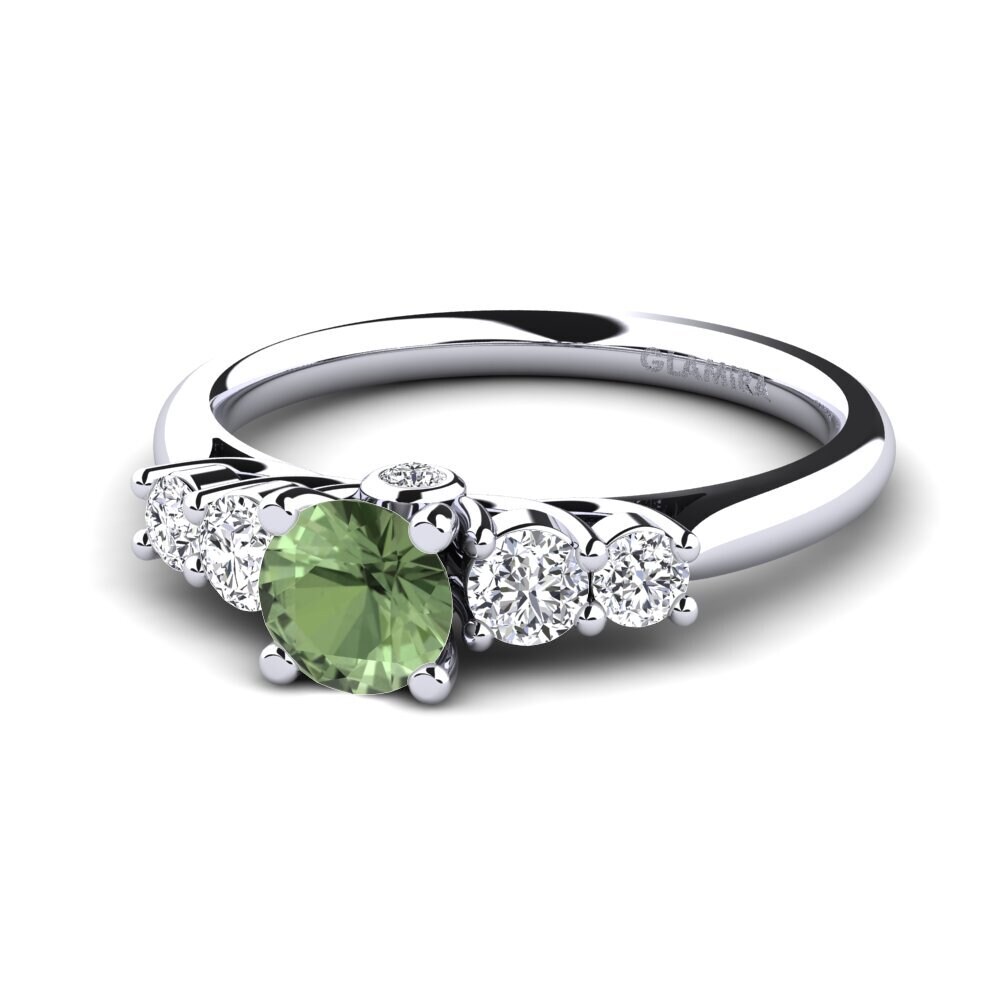 Green Sapphire Engagement Ring Sadie