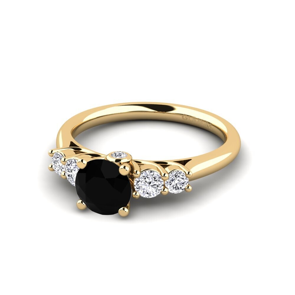 Black Diamond Engagement Ring Sadie 0.8 crt