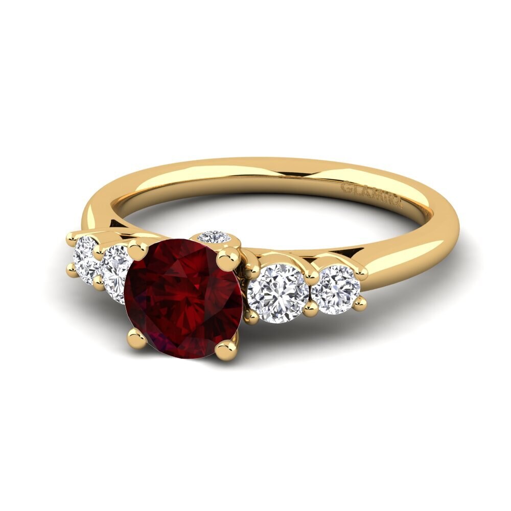 Garnet Engagement Ring Sadie 0.8 crt