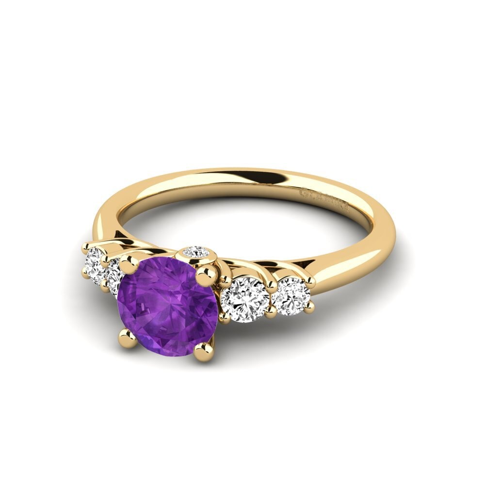 Amethyst Engagement Ring Sadie 1.0 crt