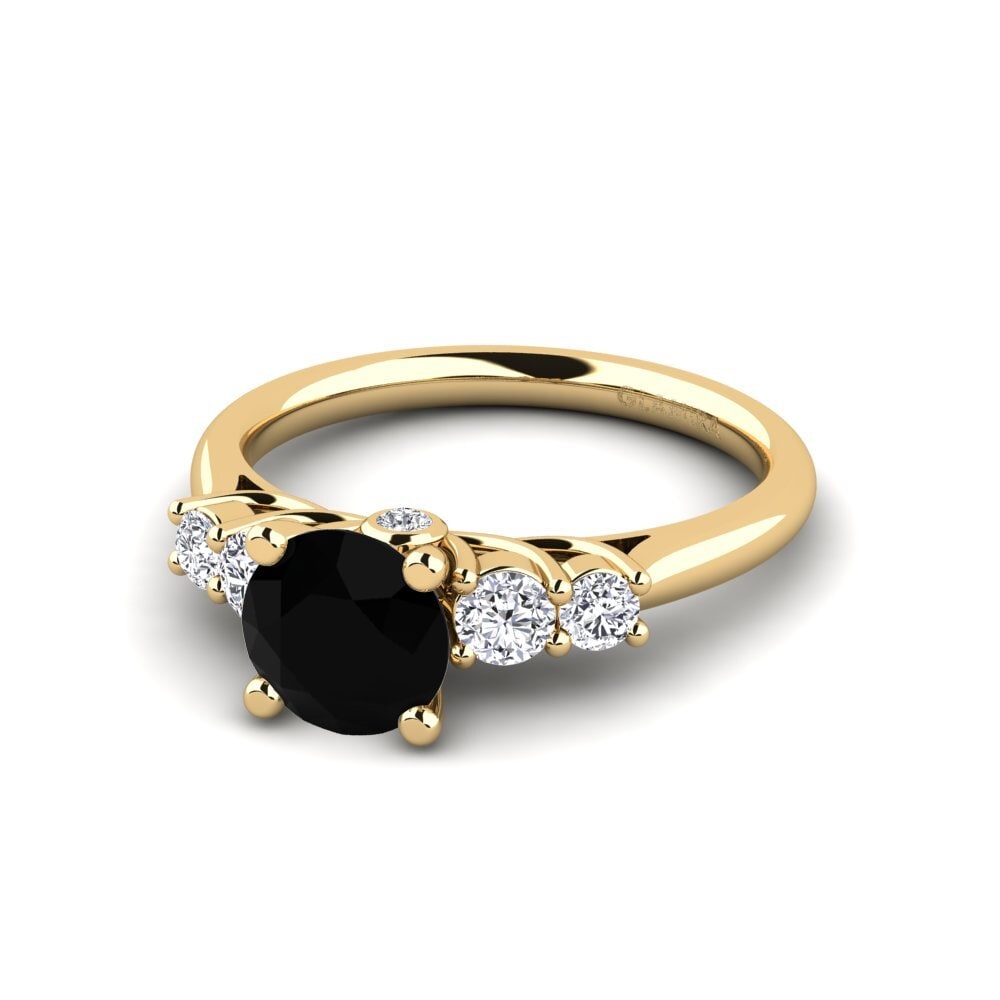 Black Diamond Engagement Ring Sadie 1.0 crt