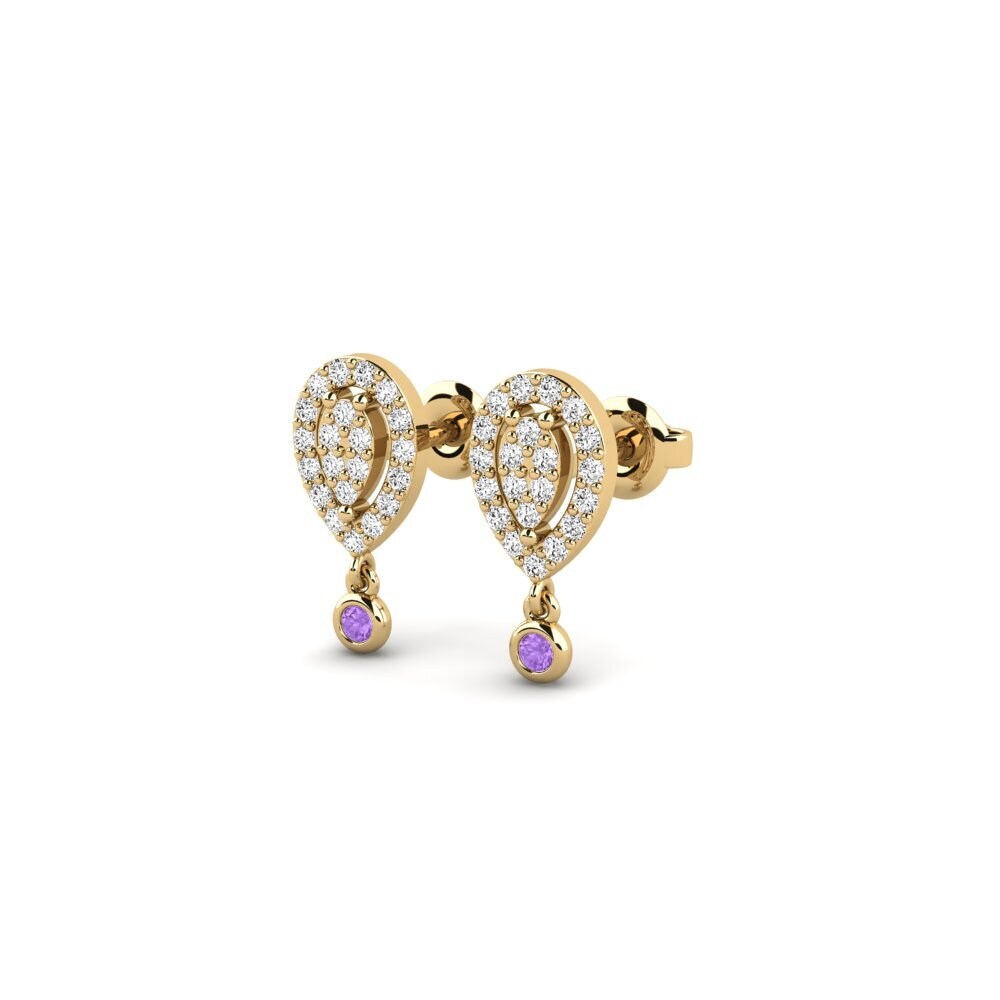 Amethyst Women's Earring Saiki
