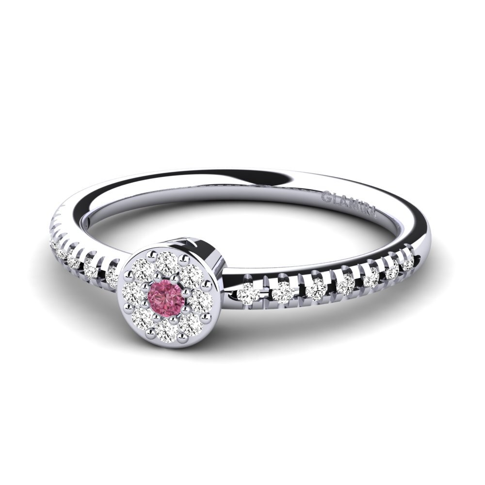 Granate Rhodolite Anillo de compromiso Salbatora