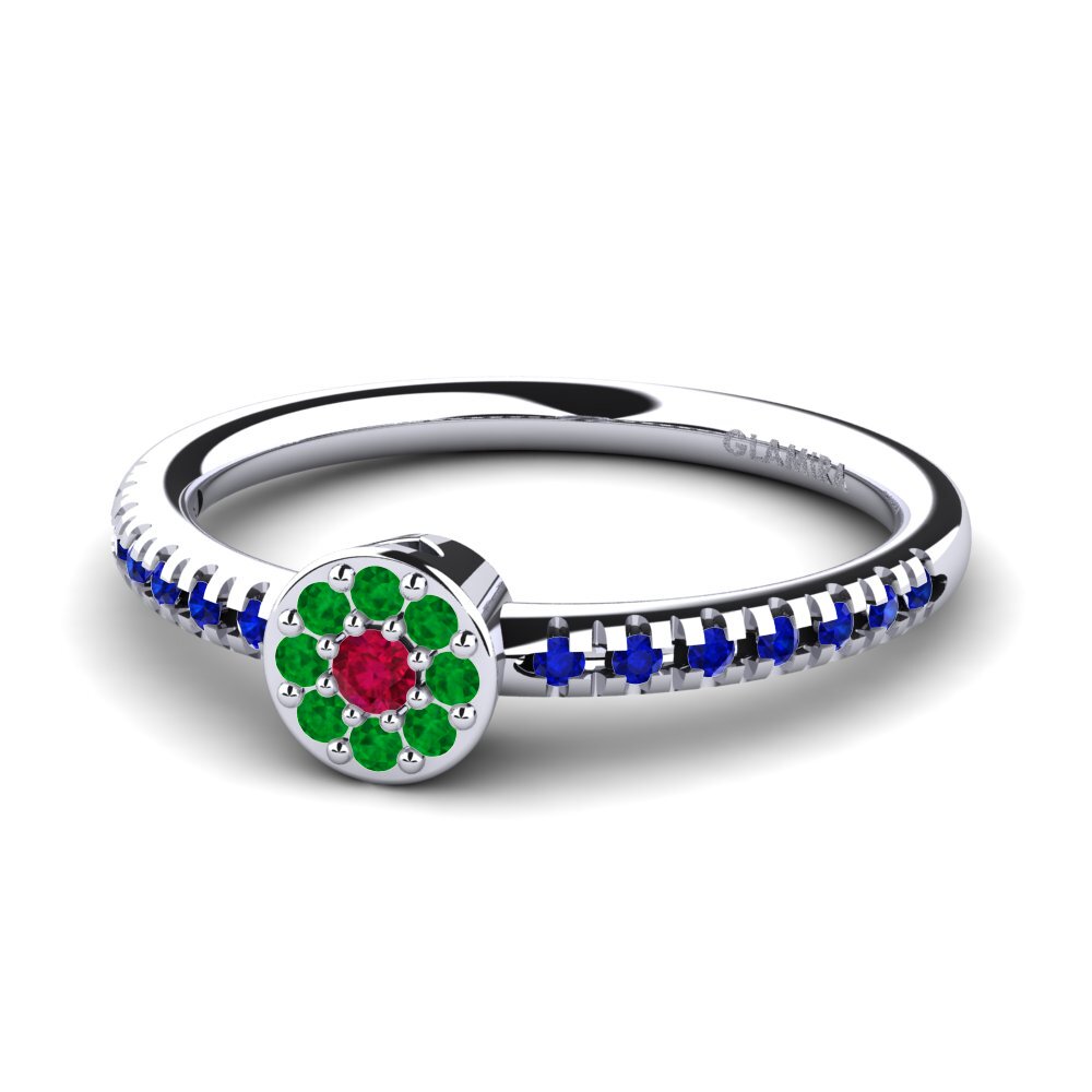 9k White Gold Engagement Ring Salbatora