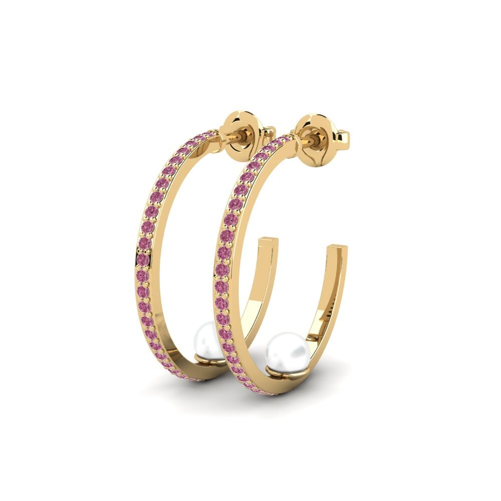 Đá Rhodolite Bông tai nữ Salds